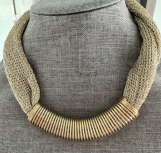 40% OFF -Gold Mesh Necklace