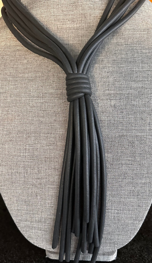 6 Strand Rubber Necklace